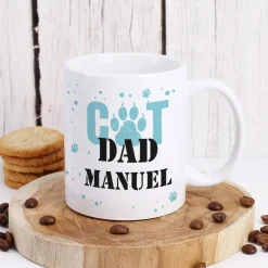 Kaffeetasse Cat Mom | Cat Dad mit Namen