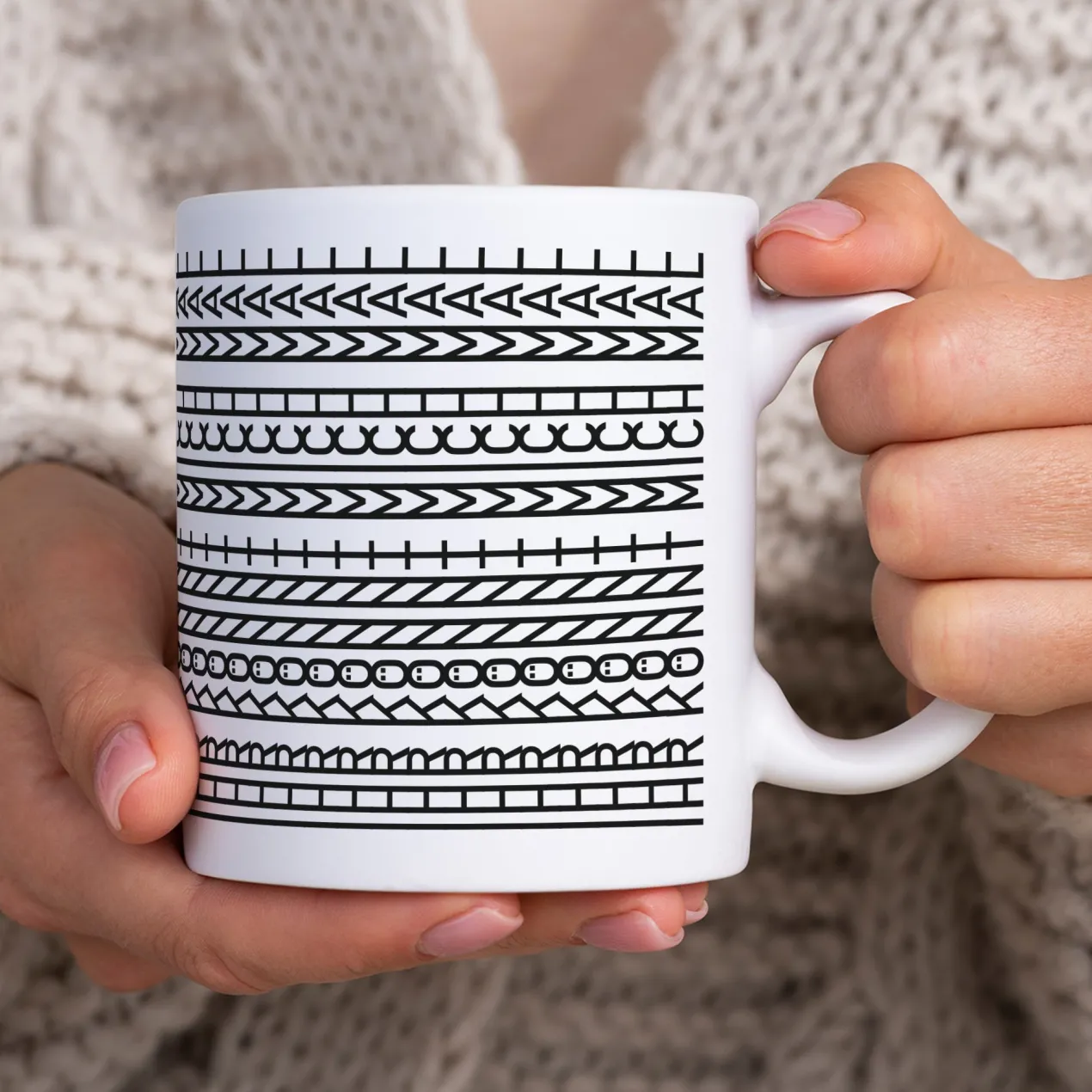 Kaffeetasse mit versteckter Botschaft 'Ihr könnt mich mal' | Tasse als lustiges Geschenk
