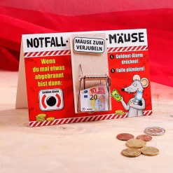 Karte mit Mausefalle - Notfall