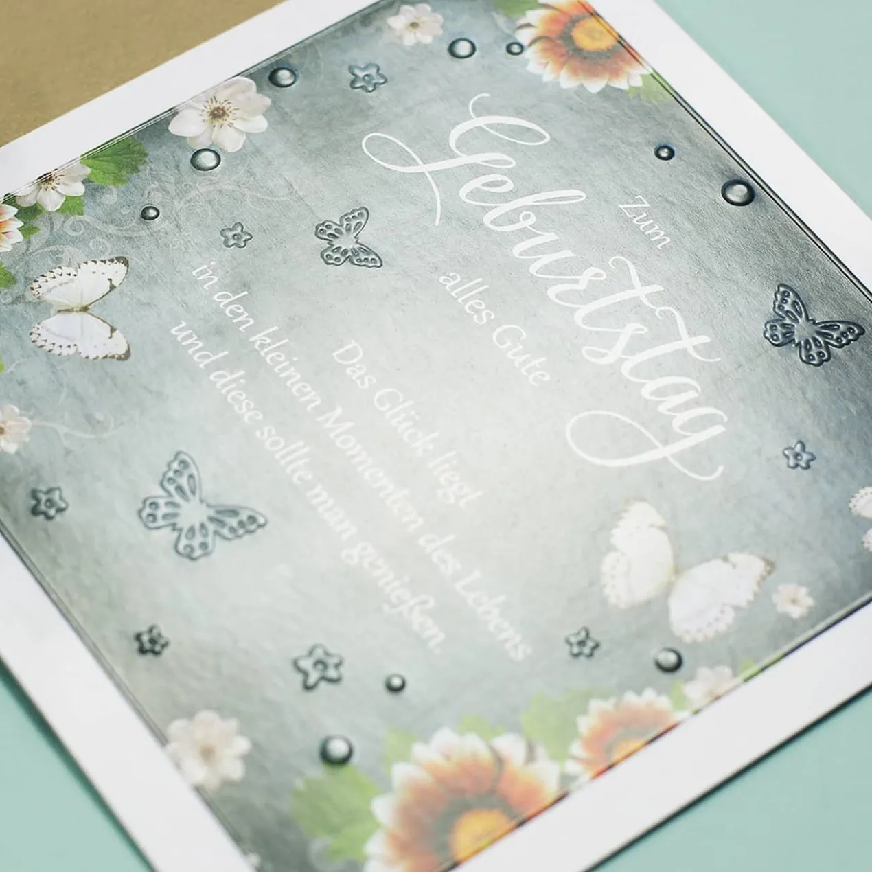 Karte zum Geburtstag - Glück - Nature Card