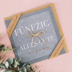 Karte zum 50. Geburtstag - Nature Card
