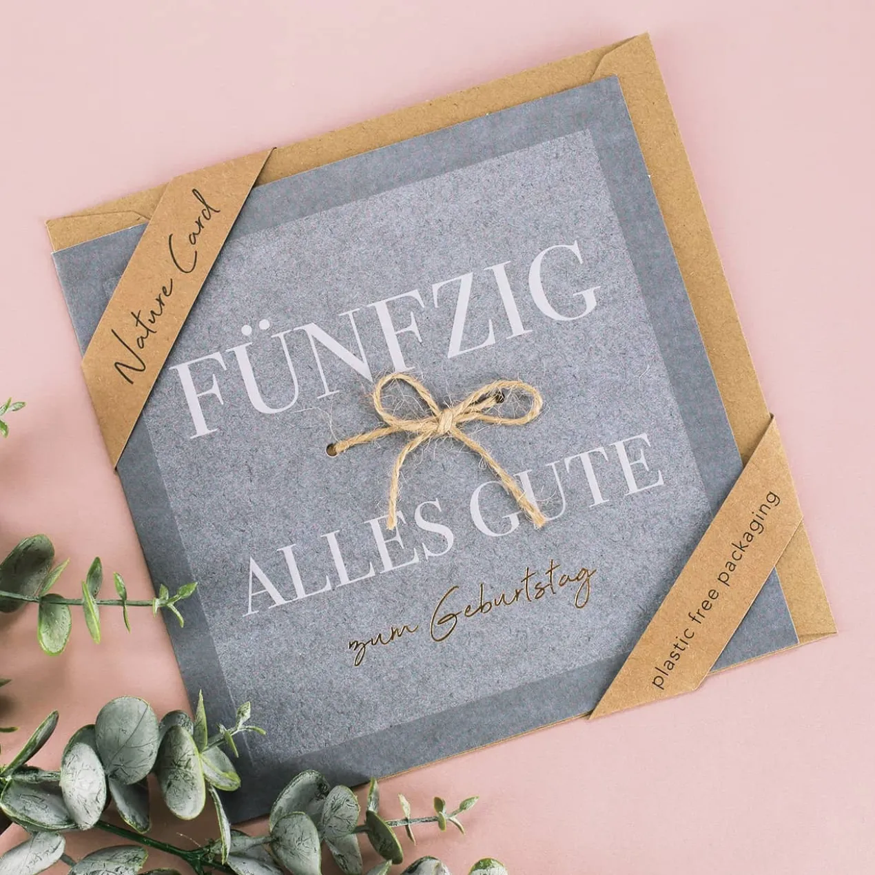 Karte zum 50. Geburtstag - Nature Card