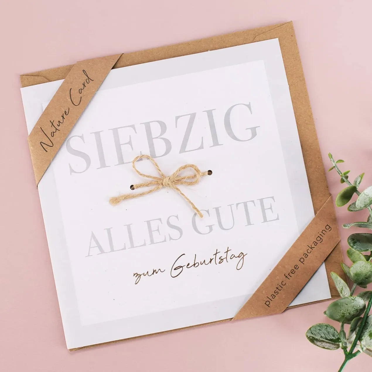 Karte zum 70. Geburtstag - Nature Card
