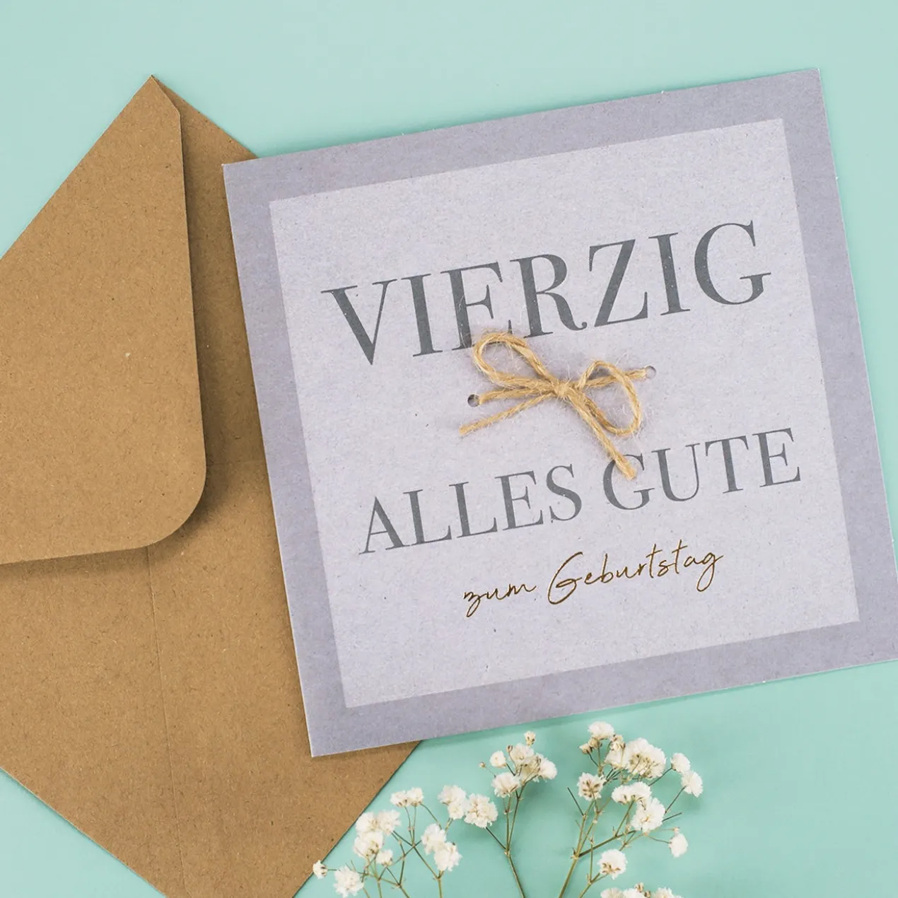 Karte zum 40. Geburtstag - Nature Card