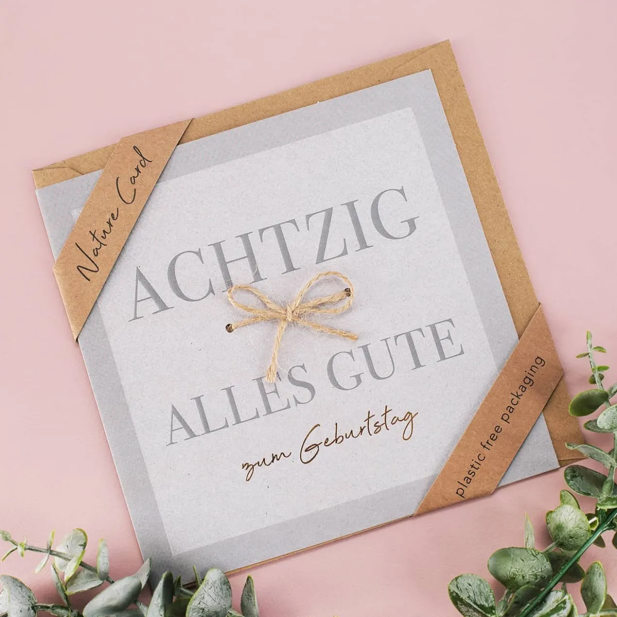 Karte zum 80. Geburtstag - Nature Card