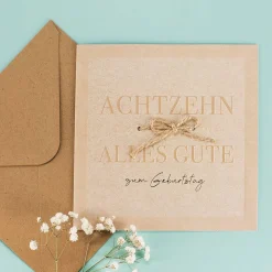 Karte zum 18. Geburtstag - Nature Card