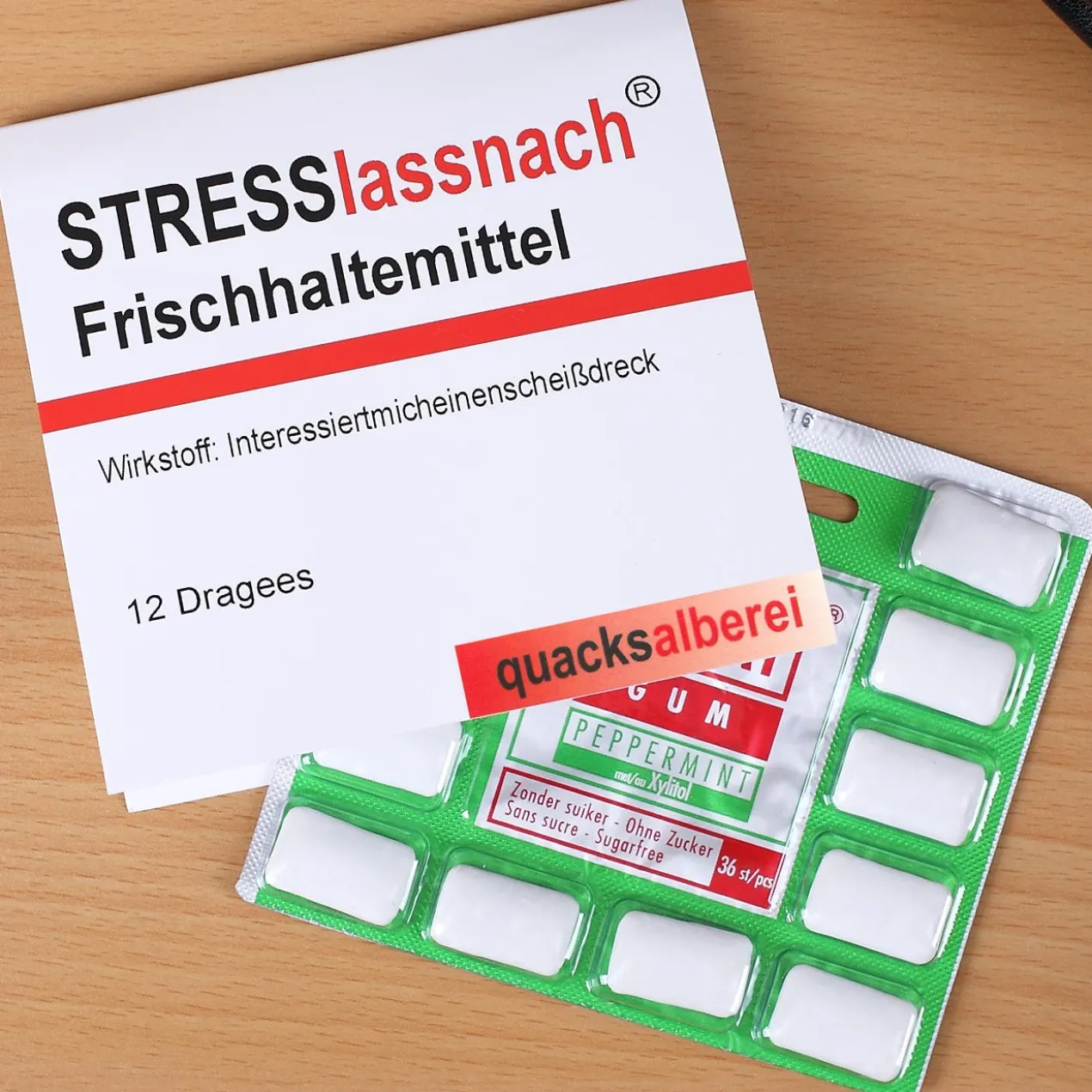 Kaugummi Frischhaltemittel - Stresslassnach