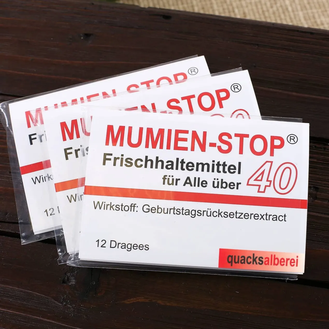 Kaugummi - Mumienstop zum 40. Geburtstag