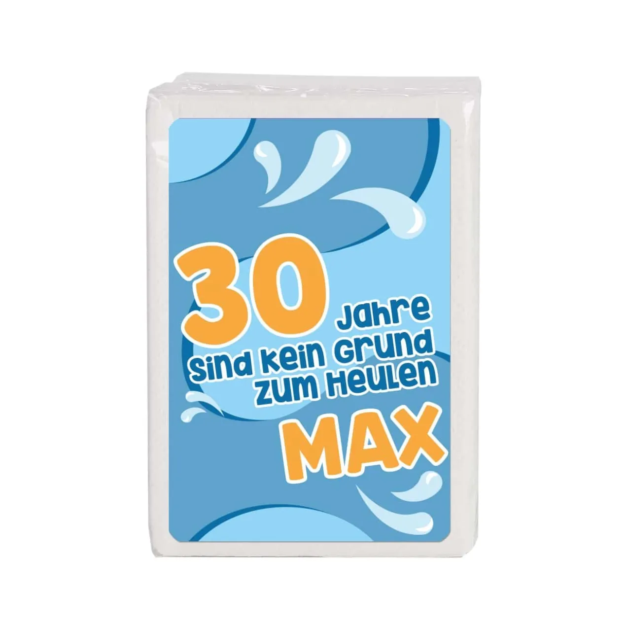 Kein Grund zum Heulen - Lustige Taschentücher zum Geburtstag mit Alter und Name