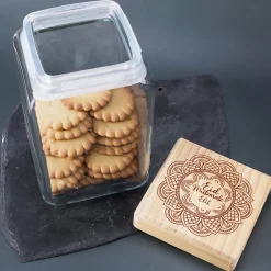 Keksdose / Vorratsglas „Eid Mubarak“ mit Wunschname für Ramadan & festliche Anlässe