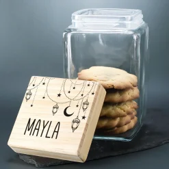 Keksdose / Vorratsglas „Orientalische Kette“ mit Wunschname für Ramadan & festliche Anlässe