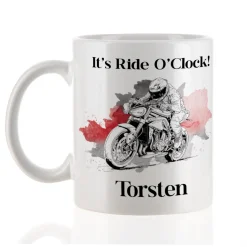 Keramiktasse mit Naked Bike Motiven, personalisiert | Geschenk für Motorradfahrer & Biker