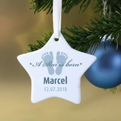 Keramikweihnachtsstern für Jungen A Star is born