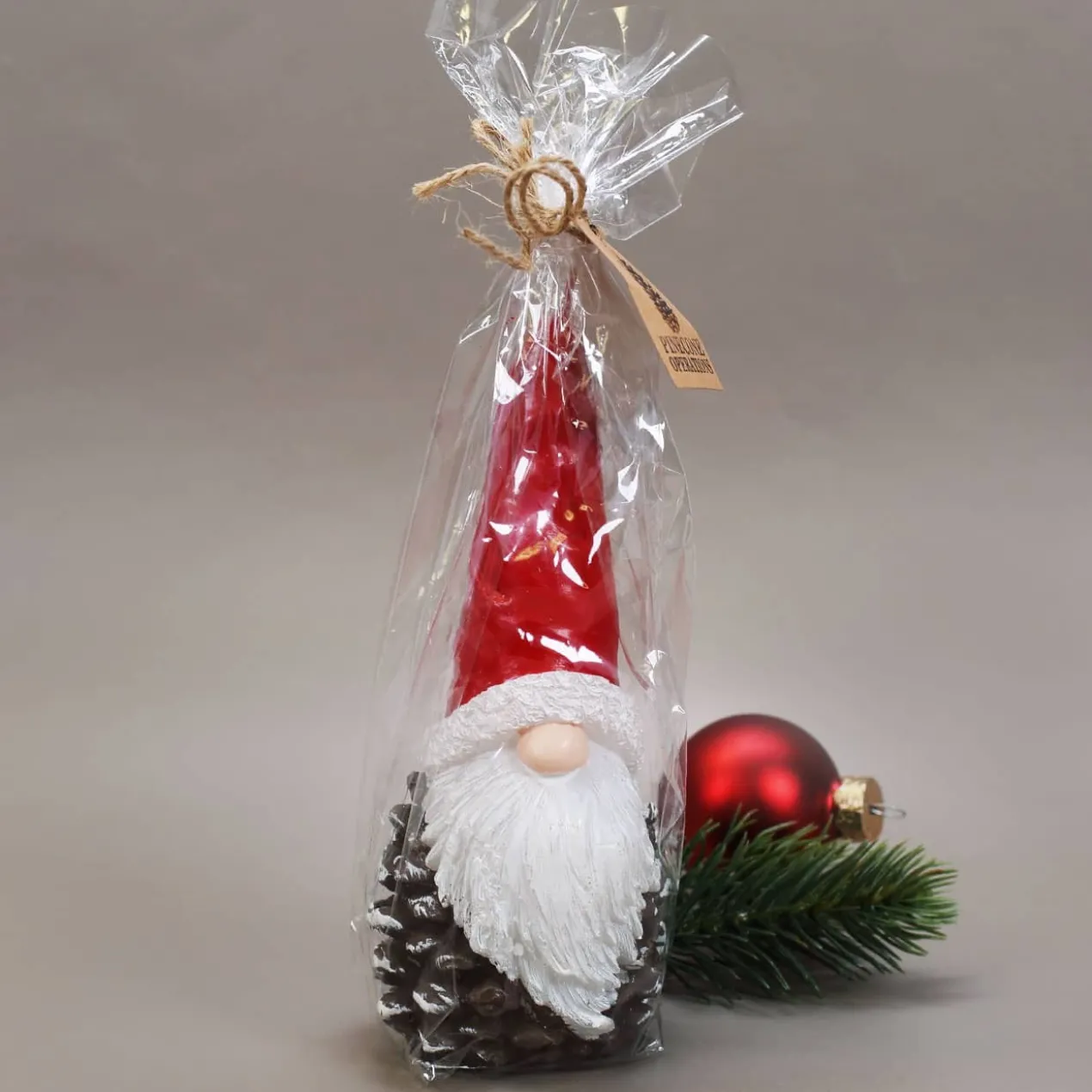 Kerze als Weihnachtswichtel in 2 Größen