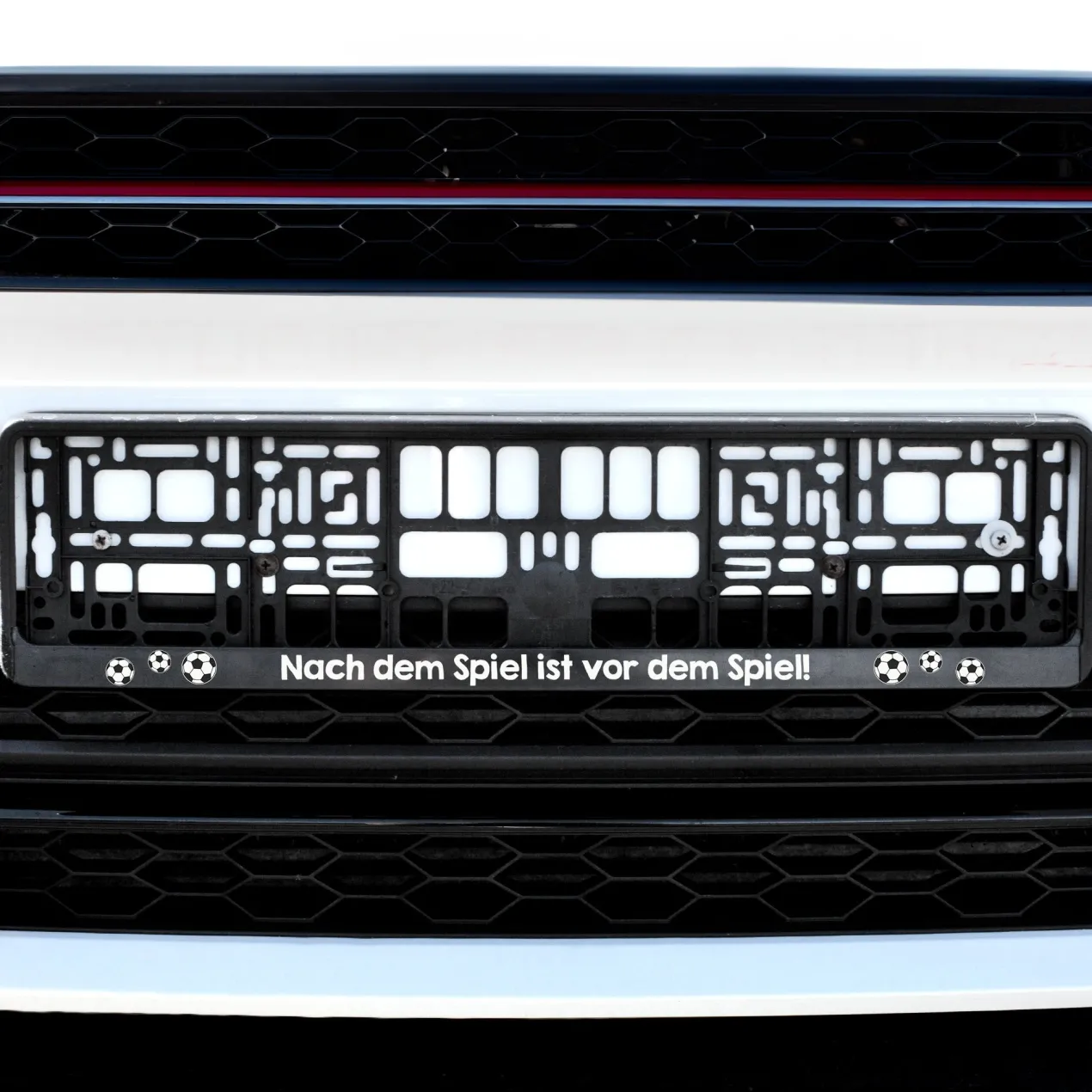 KFZ Kennzeichen Halter für Fußball Fans personalisiert | Halterung für Nummernschild als Geschenk