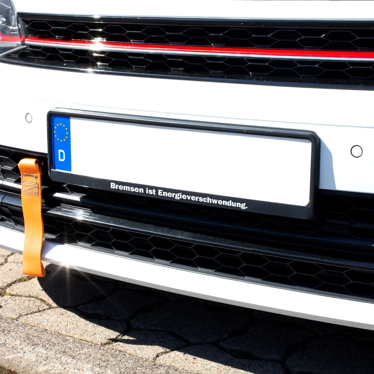 KFZ Kennzeichen Halter personalisiert mit Wunschtext | Nummernschild Halterung in schwarz als Geschenk