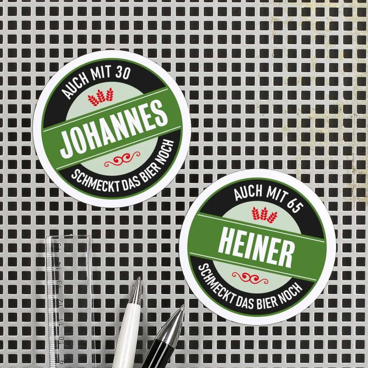 Kühlschrankmagnet zum Geburtstag - Das Bier schmeckt noch