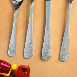 Kinderbesteck Set personalisiert mit Name 4-teilig | Feuerwehrmann Bernie von Ritzenhoff & Breker