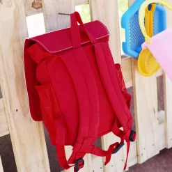 Kindergarten Rucksack in rot mit Gans Motiv & Name personalisiert | Geschenk für Mädchen zum Geburtstag