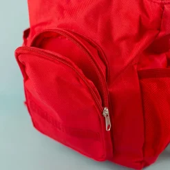 Kindergarten Rucksack in rot mit Gans Motiv & Name personalisiert | Geschenk für Mädchen zum Geburtstag