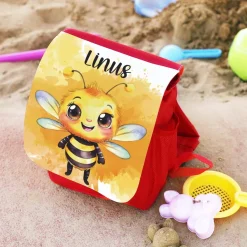 Kindergartenrucksack mit Bienchen Motiv und Name