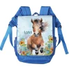 Kindergartenrucksack mit Pferdemotiv und Wunschname bedruckt