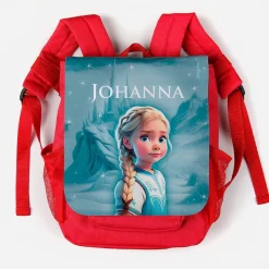 Kindergartenrucksack mit Prinzessin, Name oder Initialen