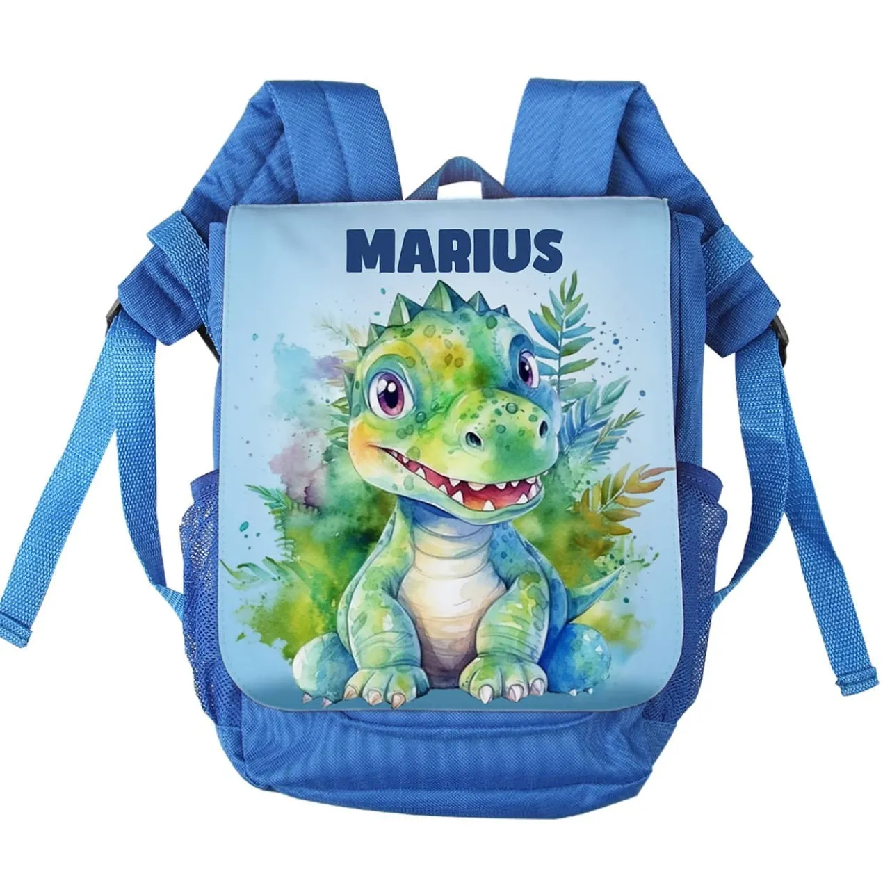 Kindergartenrucksack mit Watercolor Dino und Name