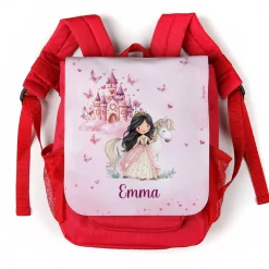 Kindergarten Rucksack 'Prinzessin' personalisiert mit Name | Geschenk für Mädchen