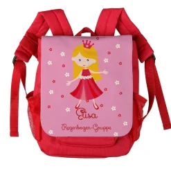 Kinderrucksack für kleine Prinzessinnen mit Name und Kita-Gruppe
