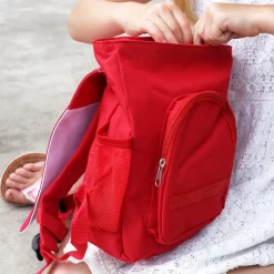 Kinder-Rucksack mit Tieren des Waldes und Name