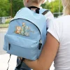 Kinderrucksack mit Tiermotiven in Blau für Jungen | Modell: Safari
