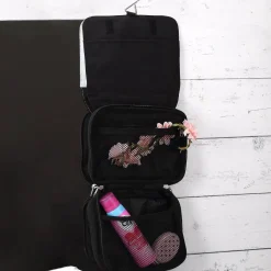 Kinder-Waschtasche mit Schmetterlingen und Name