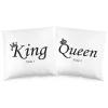 "King & Queen" Kissenset mit Ihren Namen