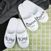"King & Queen" Pantoffelset mit Ihren Namen