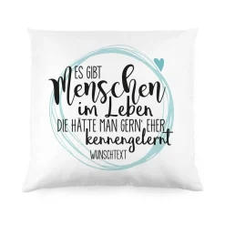 Kissen für besondere Menschen mit Ihrem Wunschtext