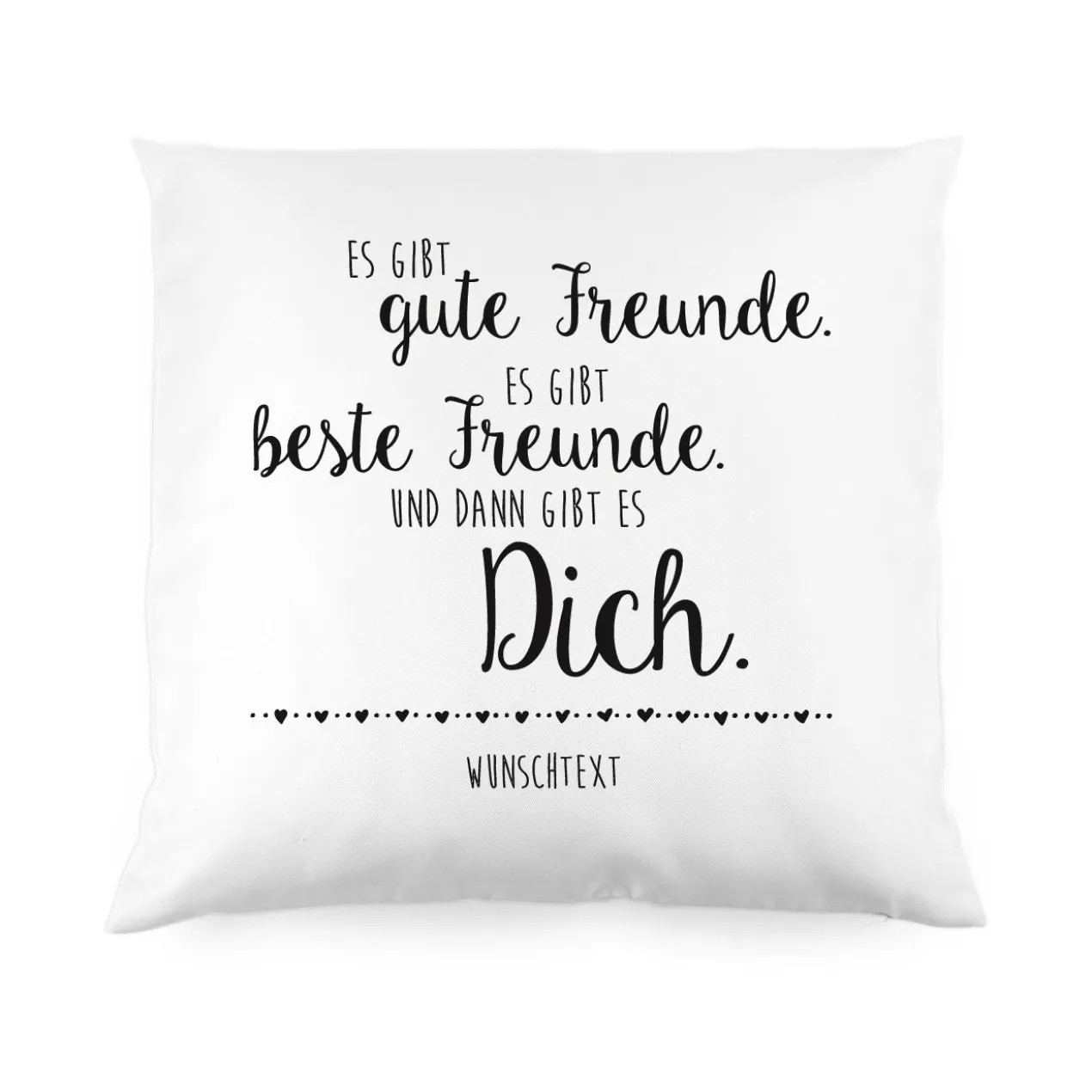 Kissen für die beste Freundin mit Wunschtext