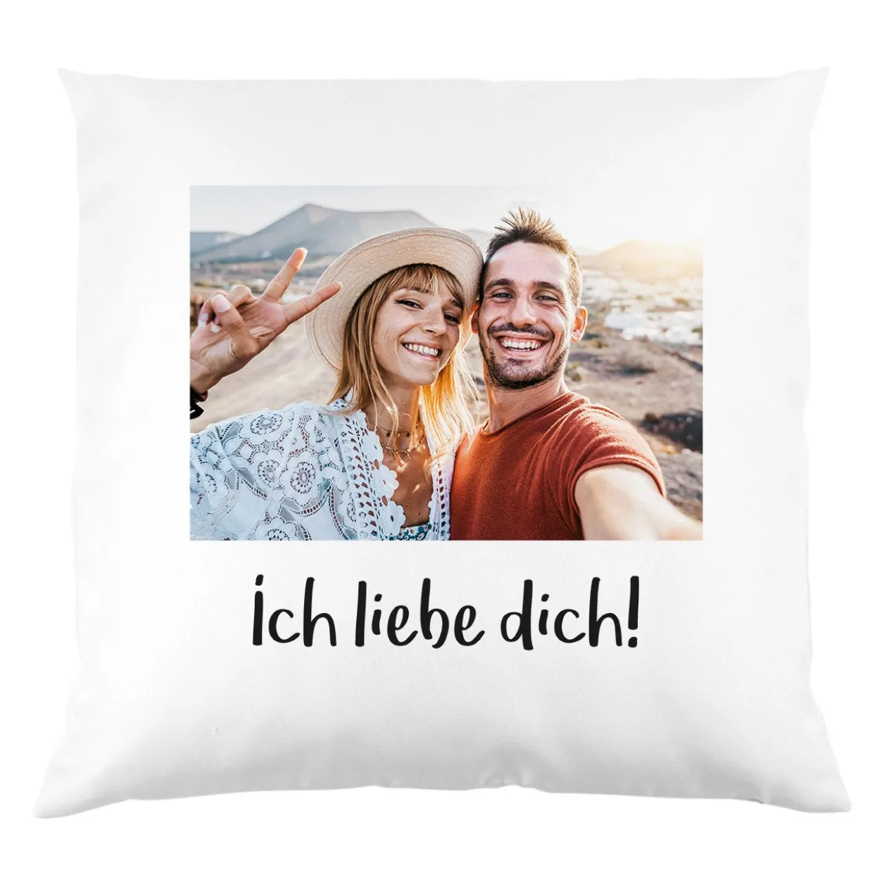Kissen mit Ihrem Foto und Text