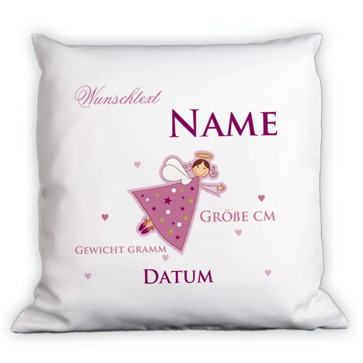 Kissen mit Schutzengel für Mädchen