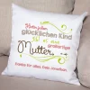Kissen zum Muttertag mit persönlichem Gruß