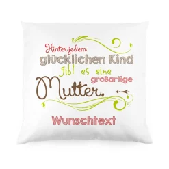 Kissen zum Muttertag mit persönlichem Gruß