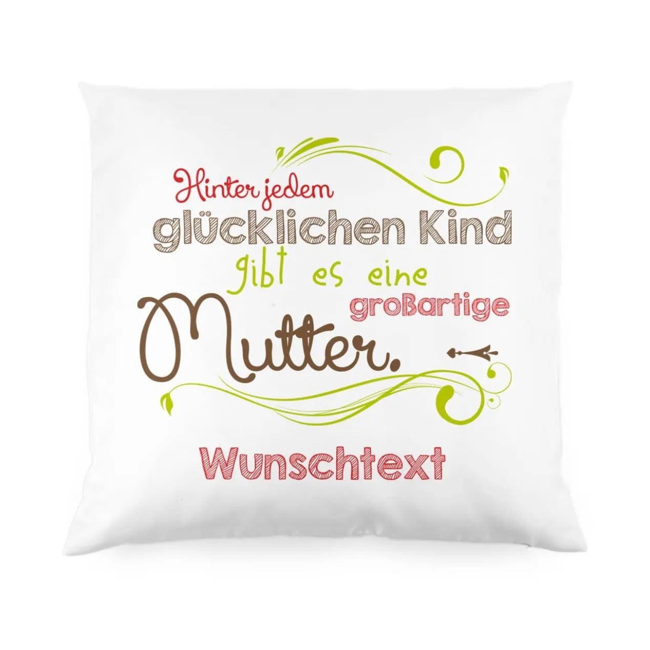 Kissen zum Muttertag mit persönlichem Gruß