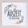 Klapphocker - Eine kleine Auszeit - personalisiert mit Wunschtext | Geschenk für Mama, Oma & Garten