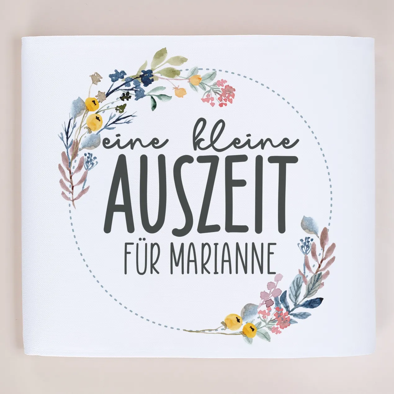 Klapphocker - Eine kleine Auszeit - personalisiert mit Wunschtext | Geschenk für Mama, Oma & Garten