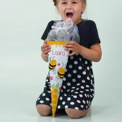 Kleine Bienchen Zuckertüte mit Ihrem Namen