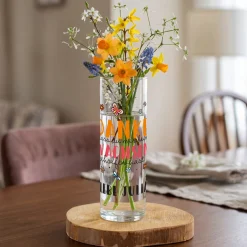 Kleine Blumenvase personalisiert mit Name | Danke Geschenk für Erzieher, Lehrer, Kita & Abschied