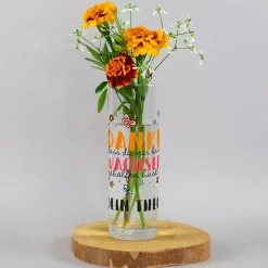 Kleine Blumenvase personalisiert mit Name | Danke Geschenk für Erzieher, Lehrer, Kita & Abschied