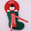 kleine Filzsocke mit Schneemann als Geldgeschenk