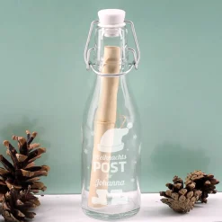 Kleine Flaschenpost zu Weihnachten mit Wunschname