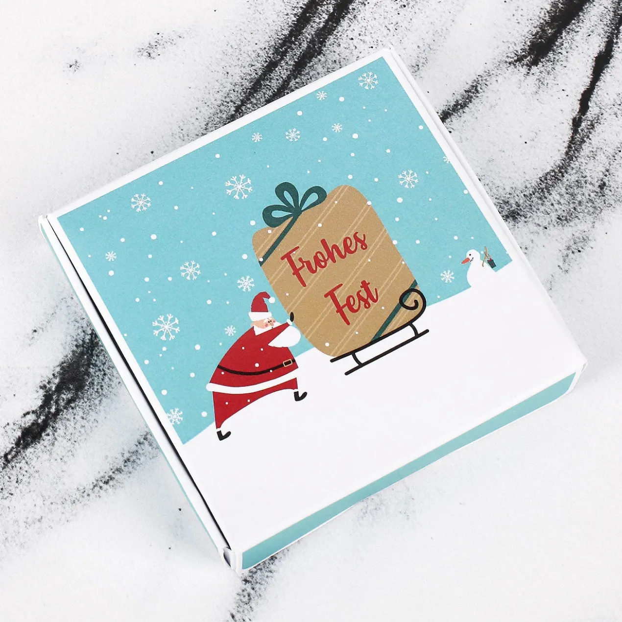 Kleine Geschenkbox aus Papier in verschiedenen Designs für Geld oder Gutscheine
